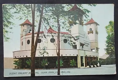 Oakland CA Idora Park Scenic Railway Building Postmarked 1909 • $1.29