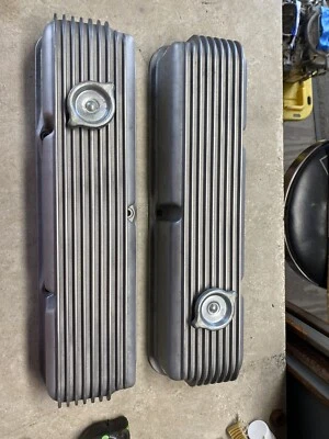$459 • Buy CAL CUSTOM ALUMINUM VALVE COVERS #40-1018 FORD FE 360 390 427 428 1960s Vintage