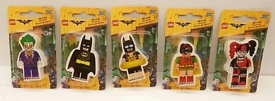 Lego Batman LOT OF 5 Different Erasers - Batman Floatie Harley Quinn Joker Robin • $14.99