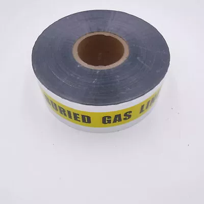 Presco Underground Detectable Tape: 3 In X 1000 Ft.  Caution Buried Gas Line  • $63.99