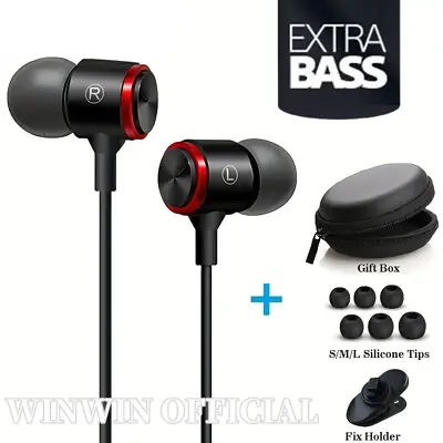 Extra Bass Earbuds Earphones Headset Headphones Mic For Samsung IPhone Android • $8.99