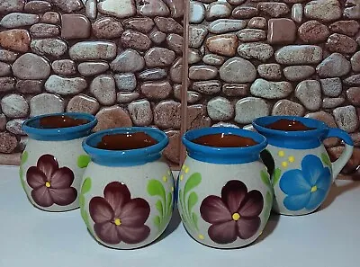 HANDMADE MEXICAN Jarrito Coffee Clay MUG Pottery  Tazas ARTESANIA MEXICANA Barro • $4.15