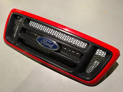 2004-2008 Ford F150 F-150 Front Upper Honeycomb Grille Grill 4l34-8200 Red Oem • $185