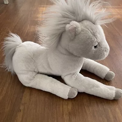 Pottery Barn Kids Monique Lhuillier Horse Plush Stuffed Animal Pony Grey Gray • $18.99