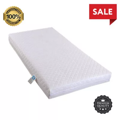 Baby Toddler Cot Bed Mattress Waterproof Breathable Quilted Zipped Cover Only • £10.79
