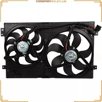 Front Dual Radiator Condenser Cooling Fan Assembly For 2000-2006 Audi TT Quattro • $85.79