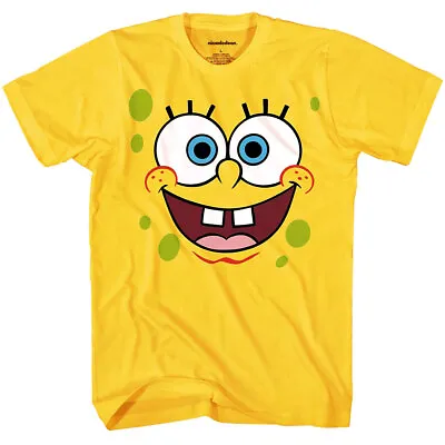 $19.99 • Buy Official SpongeBob Squarepants Face Adult T-Shirt