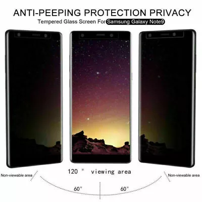 $5.89 • Buy Privacy Anti Spy Tempered Glass Screen Protector Samsung Note 10 9 S10 9 8 Plus 