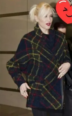 RARE****L.A.M.B. Gwen Stefani Plaid Belted Zipper Lined Jacket/Coat Size 8 • $245.77