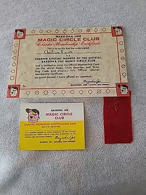 A&BC Gum Magic Series 1967 - Magic Club Certificate & ID Card • £19.99