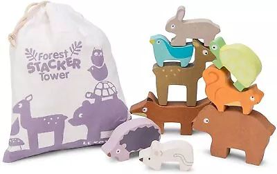 $24.99 • Buy Le Toy Van Wooden Forest Stacker Puzzle & Bag (18 Months+)