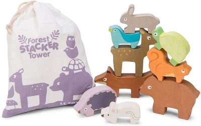 $24.99 • Buy Le Toy Van Wooden Forest Stacker Puzzle & Bag (18 Months+)