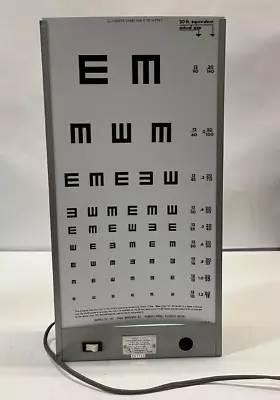 Vintage Good-Lite Co Model P Translucent Lighted Eye Chart/Cabinet 115V 20W • $99.99