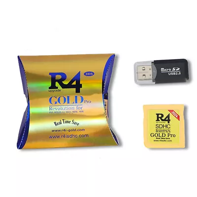 2024 R4 R4i Gold SDHC For DS/3DS/2DS/ Revolution Cartridge+USB Adapter • $12.88