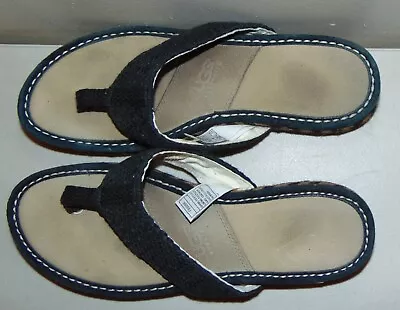 UGG Australia Women's Flip Flop Sandals Black Size 10 • $19.99