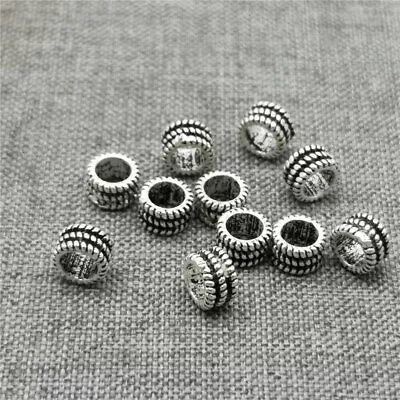 15pcs Of 925 Sterling Silver Small Spacer Beads W/ Chain Style For Bracelet • $12.50