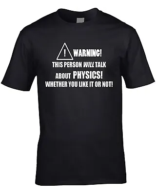 £11.99 • Buy Physics Mens T-Shirt - Funny Hobby Statement Gift Teacher Science Physicist Book