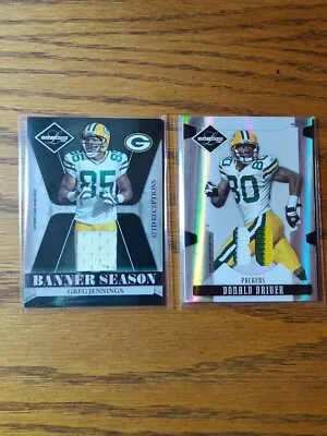 2008 Leaf Limited Donald Driver & Greg Jennings Packers Game Worn + Prime Jersey • $29.99