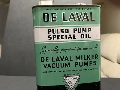 $35 • Buy RARE Vintage De Laval Pulso Pump Special Oil Can Gallon Vacuum Milkers Dairy