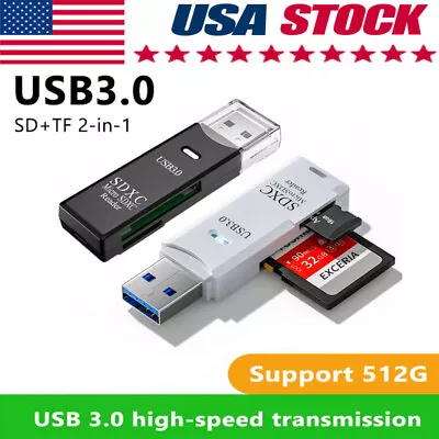 USB 3.0 SD Card Reader For PC Micro SD Card To USB Adapter For Camera Memory C • $5.09