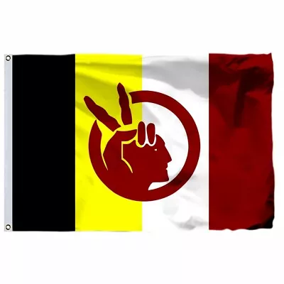 $5 • Buy USA Native American Indian Movement Flag Rights Protest 3X2FT 5X3FT 6X4FT 8X5FT