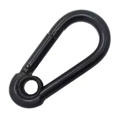 Carbine Hooks Black Coated  (Various Sizes) • £4.92