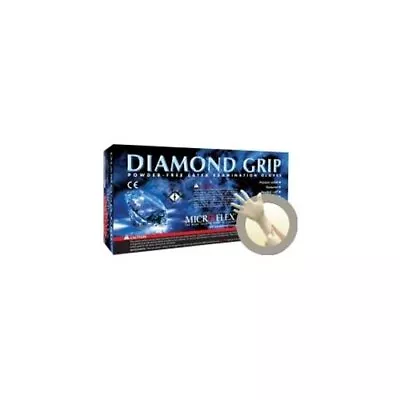 Micro Flex MF-300-S Diamond Grip Powder-free Latex Gloves - Small (mf300s) • $27.44