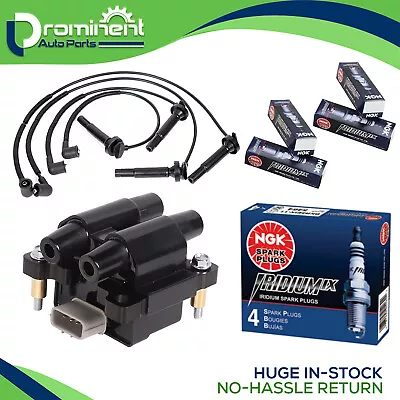 Ignition Coil & Wire Set & 4 NGK Spark Plug For 09-11 Subaru Impreza Forester • $100.89