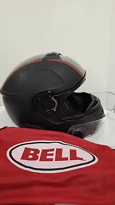 Bell SRT-Modular Motorcycle Helmet Hart Luck Jamo Matte/Gloss Black/Red Large 79 • $95