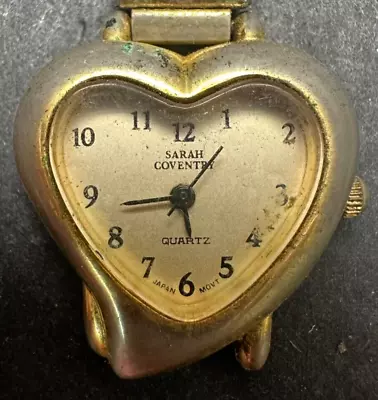 Vintage Women's Sarah Coventry Heart Analog Watch - May Need Battery Or Repair • $11.99