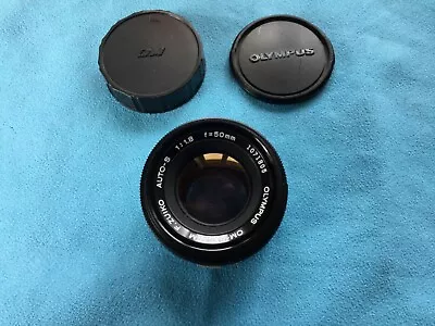 Olympus OM F.Zuiko F 1.8 50mm Manual Lens + Caps Check Photos • £4.99