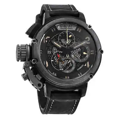 U-Boat Chimera Lefty Chronograph Automatic Black Dial Men's Watch 8057 • $5995