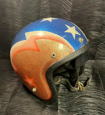 Vintage Buco Stars And Stripes Motorcycle Helmet 1960s 70s Custom Rare Moto • $695