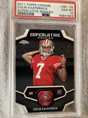 🔥PSA 10🔥2011 Topps Chrome Superlative Rookies Colin Kaepernick RC • $20