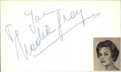 Nadia Gray D.1994 Actress Signed 3  X 5  Index Card • $79