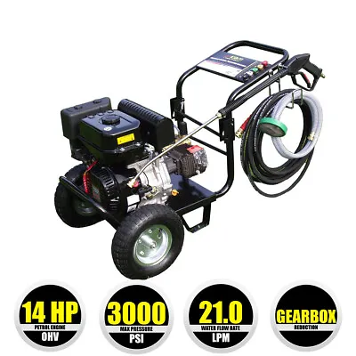 £1195 • Buy KIAM PETROL PRESSURE WASHER KM3700PHI JET WASH Industrial Quality Commercial