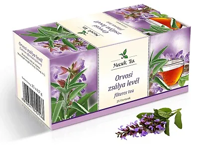 Sage Salvia Leaf Natural Premium Herbal Tea Salviae Officinalis 25 Teabags • £4.29