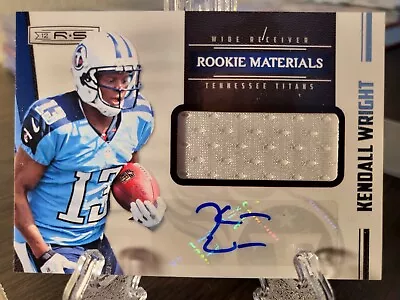 2012 Panini Rookies & Stars Materials /499 Kendall Wright Rookie Auto RC RPA 222 • $6.29