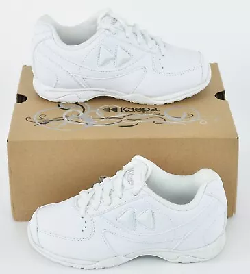 Kaepa Elevate Youth Size 10 Cheer Shoes With Snap In Logos White X35 • $27.08