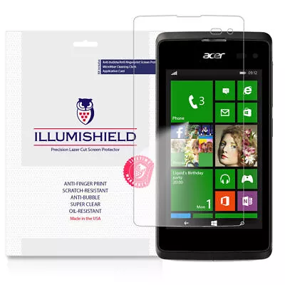 ILLUMISHIELD Screen Protector Compatible With Acer Liquid M220 (3-Pack) Clear HD • $3.95