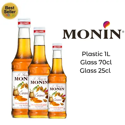 Monin Coffee & Cocktail Syrup Caramel 25cl 70cl 1L - AS USED BY COSTA COFFEE • £7.95