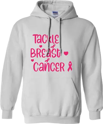 Tackle Breast Cancer Hoodie Community Public Awareness Month Female Ladies Gifts • $17.67