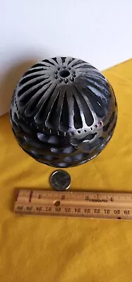 Mexican Black Pottery Art Balls Barro Negro Oaxaca Cutout Black Clay. • $14