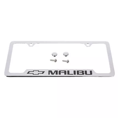 OEM GM License Plate Frame Chrome W/Malibu Logo 14-19 Chevrolet 19330381 • $65.41