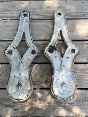 21  ANTIQUE FIRE DOOR HANGERS Vtg Industrial Allith Sliding Barn Roller Hardware • $349