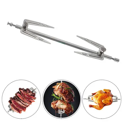 Roastgrill Spit Rod Meat Fork Rotisserie Forks Barbecue Forks Rotating • $11.58