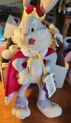 Vintage Fantasy Looney Tunes Bugs Bunny With Velvet Robe With Tags Plush • $30