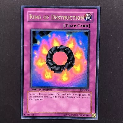 $5.90 • Buy Ring Of Destruction Limited Edition IOC-SE3 YuGiOh Card Invasion Of Chaos - LP