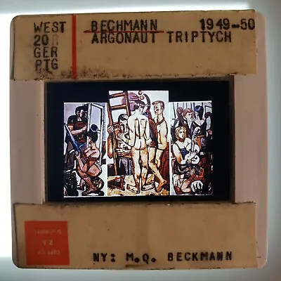 Max Beckmann  The Argonauts  Triptych 1949-50 Art 35mm Glass Slides V2 • $20