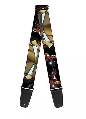 Marvel Iron Man Face Pose Guitar Strap Buckle Down • $18.99